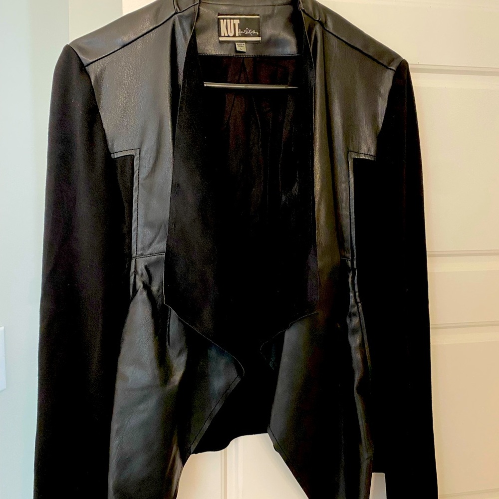 Kut from the Kloth faux leather jacket, size L